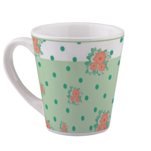 Mug Shabbychic Polkadot Tosca Flower
