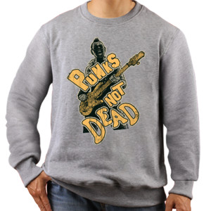 Jaket Sweater Punks Not Dead Vintage