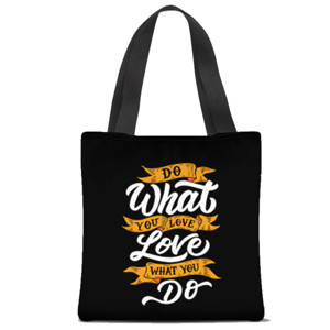 Tas Tote Fullprint Do What You Love, Love What You Do