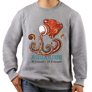 Jaket Sweater zodiak - aquarius
