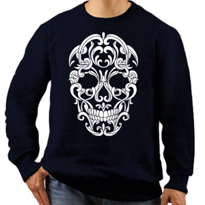 Jaket Sweater SKULL PUTIH 3