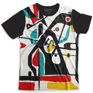 Kaos Fullprint Busy World abstrak