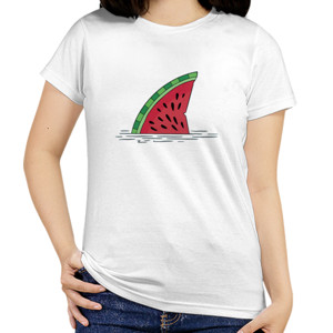 Kaos Semangka sirip hiu