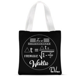 Tas Tote Fullprint RELATIFITAS WAKTU (TOTE BAG)