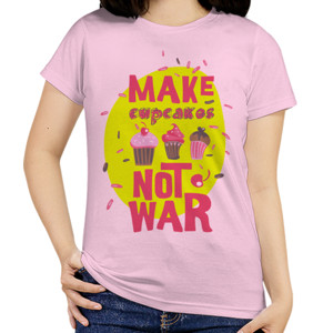 Kaos Cupcakes Not War