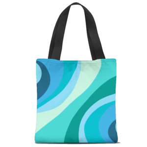Tas Tote Fullprint Tas motif abstrak
