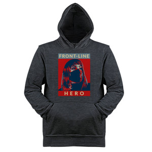 Jaket Hoodie Front Line Hero Hoodie