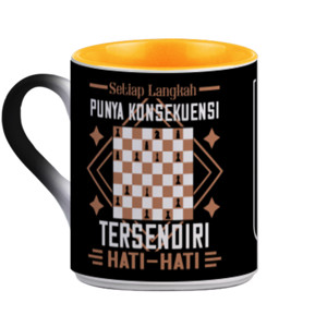 Mug Bunglon Filosofi Catur - Punya Konsekuensi