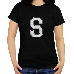 Kaos Kaos Hitam Huruf S Keren