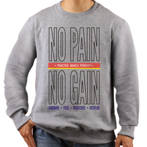 Jaket Sweater No Pain No Gain