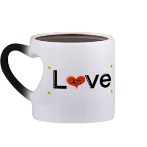 Mug Bunglon Love art