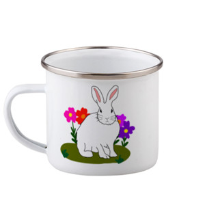 Mug Enamel Cute Rabbit 2