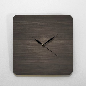 Jam Dinding Jam Dinding Persegi - Wooden Dark