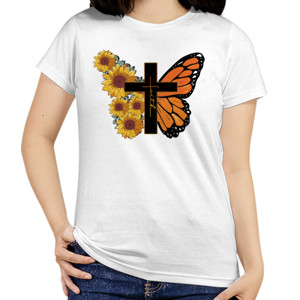 Kaos Kaos Cewe (Kristiani), Tema Kupu-kupu, Dan Salib 