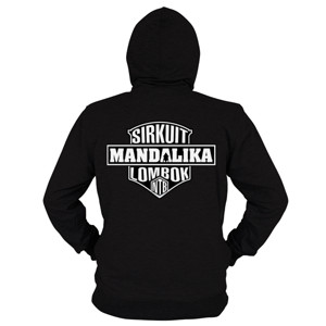 Hoodie Zipper Mandalika Circuit Lombok NTB BW Badge on 