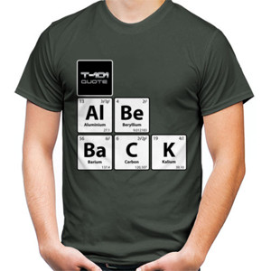 Kaos Chemistry Jokes T-101 Al Be BaCK Stair