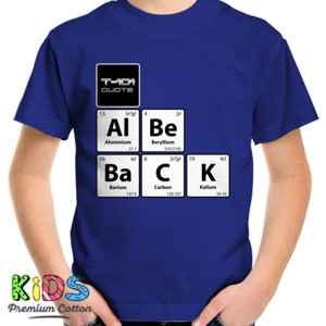 Kaos Chemistry Jokes T-101 Al Be BaCK Stair