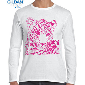 Kaos Vintage Red Leopard