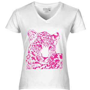 Kaos Vintage Red Leopard