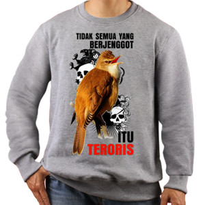 Jaket Sweater Burung Cucak Ijo
