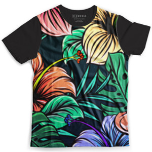 Kaos Fullprint Daun dan Bunga - Kaos Full Print Daun dan Bunga
