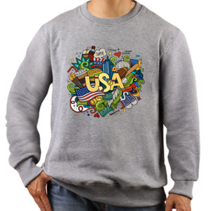Jaket Sweater Travel to USA