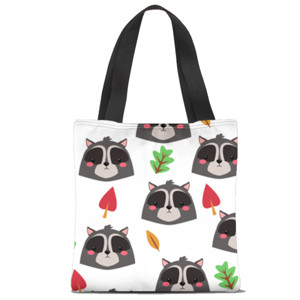 Tas Tote Fullprint racoon