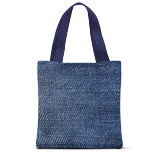 Tas Tote Fullprint Blue Jeans