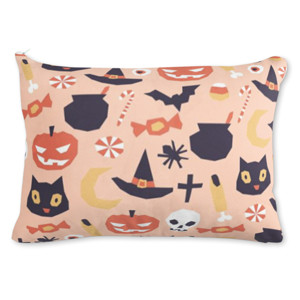 Bantal Geometric Halloween Pattern