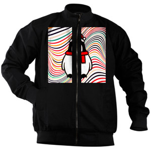 Jaket Bomber Colourfull Penguin