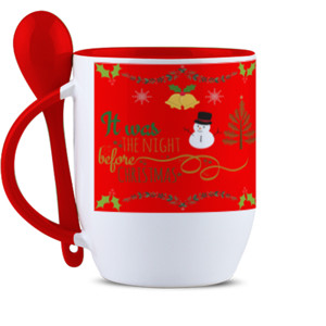 Mug Sendok Natal - It Was The Night Before Christmas