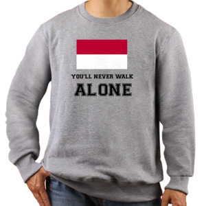 Jaket Sweater indonesia you'll never walk alone