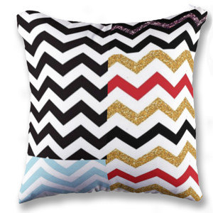 Bantal Zig Zag Abstrak