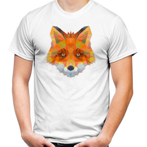 Kaos Fox Face Triangle Art