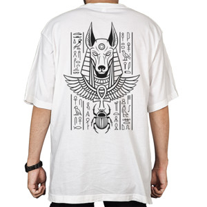 Kaos Oversize Clothudio - The Anubis Ressurection Mark (White)