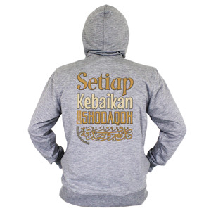 Hoodie Zipper Setiap Kebaikan Itu Dhodaqoh