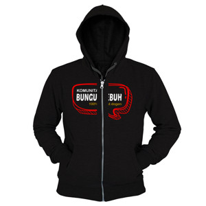 Hoodie Zipper Kaos bungut gebuh