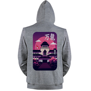 Jaket Hoodie Gedung Sate Retro Japan Style – Bandung Iconic