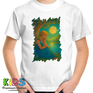 Kaos Elf Goddess in The Middle of Night Line Art