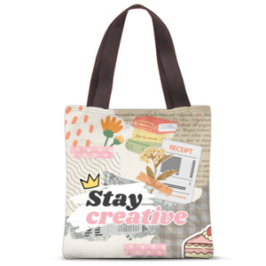 Tas Tote Fullprint Stay Creative
