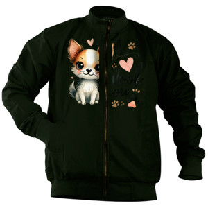 Jaket Bomber Kaos Gambar Anjing 225