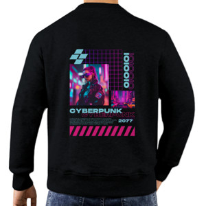 Jaket Sweater Cyberpunk 2077 101010 Streetwear