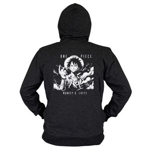 Hoodie Zipper Premium - Anime Jepang One Piece Monkey D Luffy