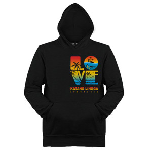 Jaket Hoodie Love Katang Lingga