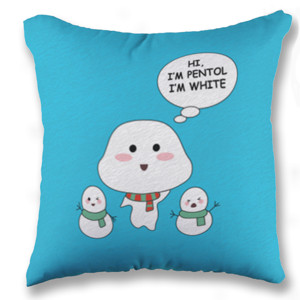 Bantal Hi I’m Pentol, I’m White