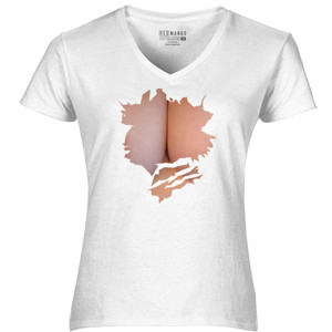 Kaos Dada Wanita Palsu