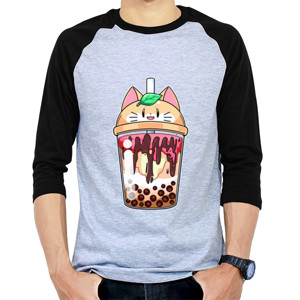 Kaos Raglan Catberry Boba