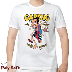 Kaos Kaos Gareng Poly Soft White Premium