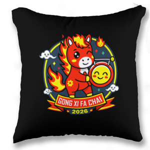 Bantal Gong Xi Fa Chai 2026 – Fire Horse Lucky T-Shirt