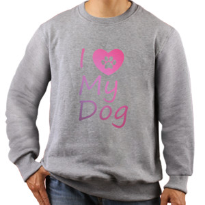 Jaket Sweater I LOVE MY DOG